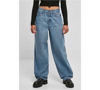 Urban Classics Ladies High Cintola 90´S Wide Gamba Denim Pantaloni Jeans Loose