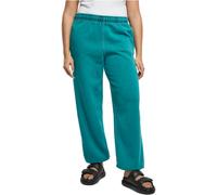 Urban Classics Ladies High Cintola Stone Washed Pantaloni Tuta Donna Nuovo