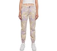 Urban Classics Ladies High Waist Camo Cargo Pants Pantaloni, Lilaccamo, 32 Donna