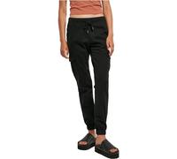 Urban Classics Tb3626-ladies High Waist Cargo Jogging Pants Pantaloni, Nero (Black), L Donna