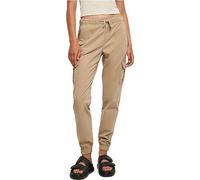 Urban Classics Pantaloni cargo da jogging a vita alta Donna Sabbia 48