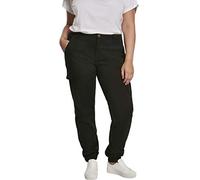 Urban Classics Ladies High Waist Cargo Pants Donna Pantaloni Modello Cargo Nero Cargo