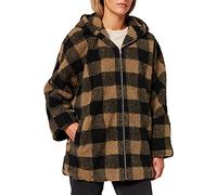 Pile da donna Urban Classics hooded oversized check sherpa Beige XL