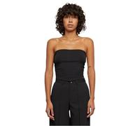Urban Classics Ladies Knotted Bandeau Top Donna Top Nero L 95% Cotone, 5% elasthane Regular