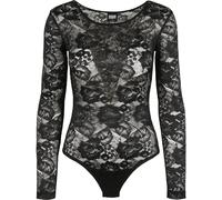Urban Classics Ladies Lacci Longsleeve Corpo Donne Donna Biancheria Intima Pizzo