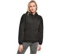 Urban Classics Ladies Lace Inset Hoody Felpa con Cappuccio, Black, S Donna