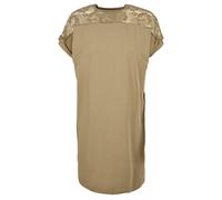 Urban Classics Ladies Lace Tee Dress Khaki Taglia: XS | Abiti Mini Outlet | Donna | Marrone