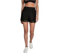 Urban Classics Ladies Lace Shorts Donna Shorts Nero M 94% Nylon, 6% elasthane