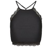 Urban Classics Ladies Laces String Top Vestaglia, Nero (Black 00007), X-Small Donna