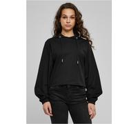Urban Classics Felpa con Cappuccio da Donna Heavy Short Hoody, Oversize, con Cappuccio da Donna, Taglio Corto, Nero, M