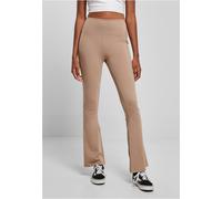 Urban Classics Ladies Ladies Organic Stretch Jersey Bootcut Leggings Soft Taupe 5XL Marrone