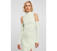 Urban Classics Ladies Ladies Rib Knit Cut Out Sleeve Longsleeve Lightmint XS Verde