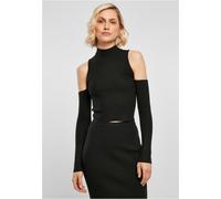 Urban Classics Ladies Ladies Rib Knit Cut Out Sleeve Longsleeve Nero 4XL Nero