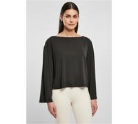 Urban Classics Short Modal Bateau Necklinie Long Sleeve T-shirt Nero M Donna