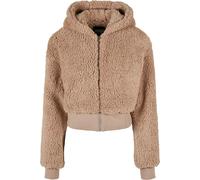 Urban Classics Ladies Ladies Short Oversized Sherpa Jacket Soft taupe XXL Verde