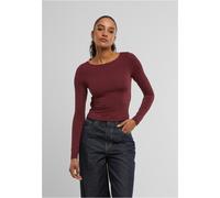 Urban Classics Ladies Ladies Slim Fit Longsleeve TB7721 S Rosso