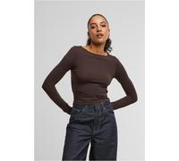 Urban Classics Ladies Ladies Slim Fit Longsleeve TB7721 XS Marrone