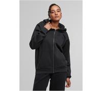 Urban Classics Ladies Ladies Vintage Heavy Zip Hoody TB7742 S Nero