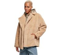Urban Classics Ladies Lapel Teddy Jacket, Giacca, Donna, Beige (Unionbeige), S