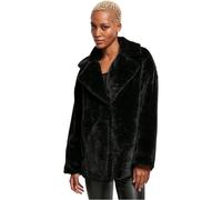 Urban Classics Ladies Lapel Teddy Jacket, Giacca, Donna, Nero (Black), XS