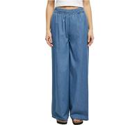 Urban Classics Ladies Light Denim Wide Leg Pants Pantaloni, Skyblue Washed, XS Donna