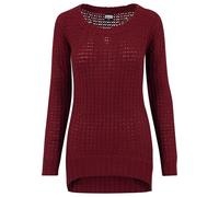 Urban Classics Ladies Long Wideneck Sweater Donna Maglione Borgogna M 100% poliacrilico Regular