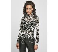 Urban Classics Blusa A Maniche Lunghe Turtleneck Top Aop Mesh