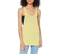 Urban Classics Ladies Loose Burnout Tank Canotta Sportiva, Giallo-Giallo, L Donna
