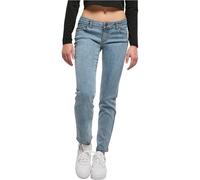 Urban Classics Ladies Low Waist Straight Denim Pants, Pantaloni, Donna, Blu (Tinted Lightblue Washed), 30