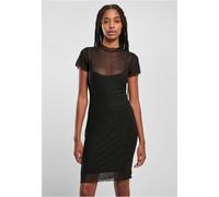 Urban Classics Ladies Maglia Doppio Strato Vestito Meshkleid Corto Slim Fit