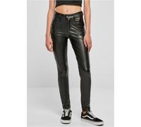 Urban Classics Ladies Metà Cintola Sintetico Pelle Pantaloni Donna Similpelle