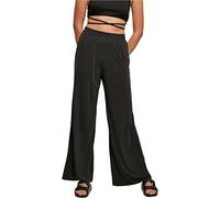 Urban Classics Ladies Modal Wide Leg Pants Pantaloni, Black, S da Donna