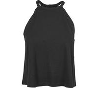 Urban Classics Ladies Neckholder Tanktop Donna Top Collo Nero M 50% Cotone, 50% Viscosa Largo