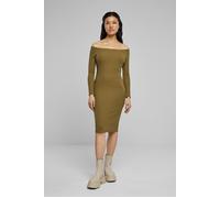 Urban Classics Ladies Off Shoulder Longsleeve Rib Dress Tiniolive Taglia: L | Abiti Mini Outlet | Donna |