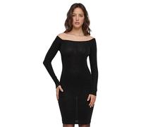 Urban Classics Vestito A Maniche Lunghe Off Shoulder Glitter