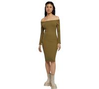 Urban Classics Ladies Off Shoulder Longsleeve Rib Dress Tiniolive Taglia: S | Outlet | Donna |