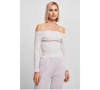 Urban Classics Ladies Off Shoulder Rib Longsleeve Softlilac Taglia: M | Maglie a manica lunga Outlet | Donna |