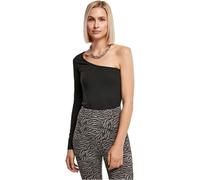 Urban Classics Ladies Organic Asymmetric One Sleeve Body Modellante, Nero, M Donna