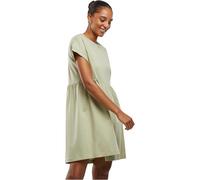 Urban Classics Ladies’ Organic Empire Valance Tee Dress Donna Miniabito Nero