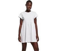 Urban Classics Ladies’ Organic Empire Valance Tee Dress Donna Miniabito Nero