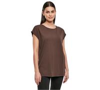 Urban Classics Ladies Organic Extended Shoulder Tee, Maglietta Donna, Marrone (Brown), M
