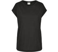 Urban Classics Ladies Organic Extended Shoulder Tee, Maglietta Donna, Nero, XL