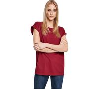 Urban Classics Ladies Organic Extended Shoulder Tee, Maglietta Donna, Rosso (Burgundy), S