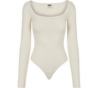 Urban Classics Ladies Organic Longsleeve Body Whitesand 3XL Bianco