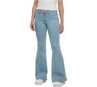 Urban Classics Ladies Organic Low Waist Flared Denim Pantaloni, Lighter Washed, 35 Donna