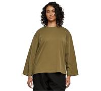 Urban Classics Ladies Organic Oversized Longsleeve, T-Shirt Donna, Tiniolive,