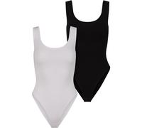 Urban Classics Ladies Organic Tank Body 2-Pack, Body, White+Black, M