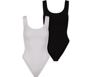 Urban Classics Ladies Organic Tank Body 2-Pack, Body, White+Black, M