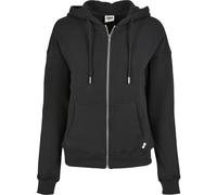 Urban Classics Ladies Organico Terry Felpa con Cappuccio e Zip Giubbotto Sweater