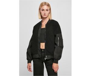 Urban Classics Ladies Oversize Sherpa Misto Bomber Jacket Donna Giacca da Pilota